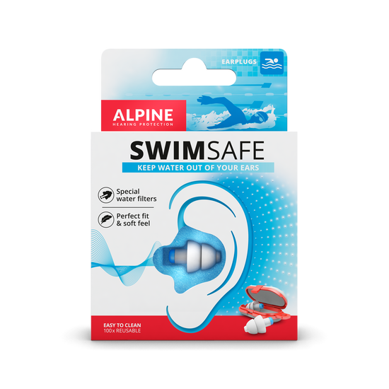 Alpine SwimSafe earplugs for swimming Alpine hearing protection Earplugs earmuffs protect your ear red dot award swim snorkeling scuba diving  sea infections holiday travel SwimSafe Pluggies Kids perfect fit 