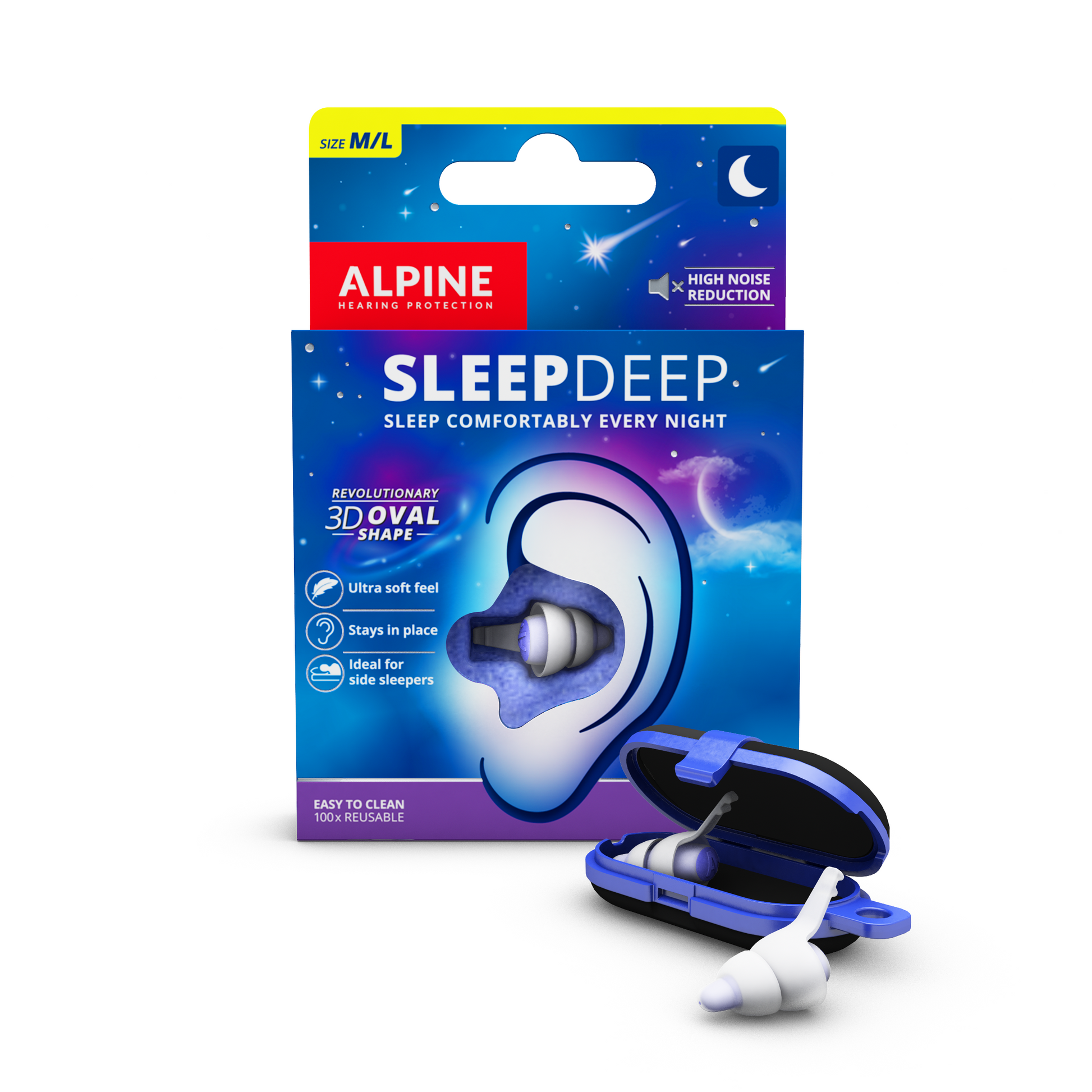 Tapones para los oídos Alpine SleepDeep para dormir mejor – Alpine